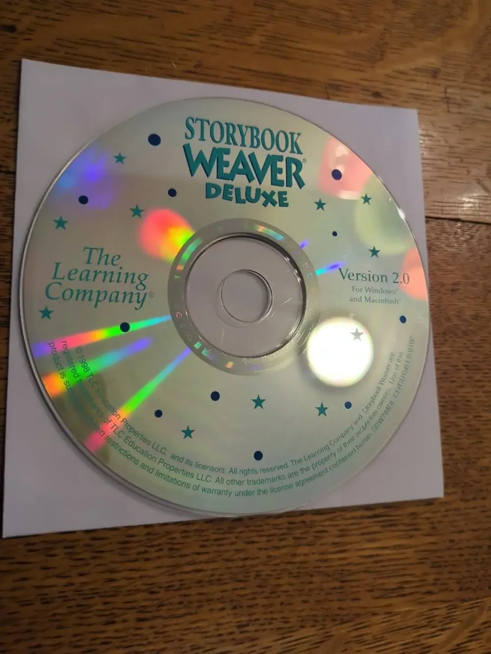 Storybook Weaver Deluxe CD-ROM The Learning Company Windows & Mac Disc Only